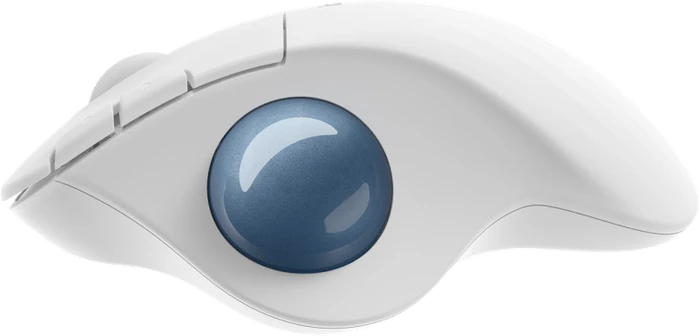 Logitech Ergo M575 Wireless Trackball for Business, grauweiß, Logi Bolt, Bluetooth