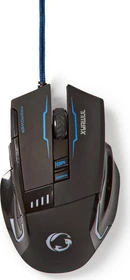 Nedis Xyawul Gaming Mouse, schwarz, USB (GMWD300BK)