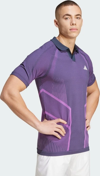 adidas Tennis Pro Seamless Aeroready FreeLift Poloshirt kurzarm aurora ink/preloved purple (Herren)