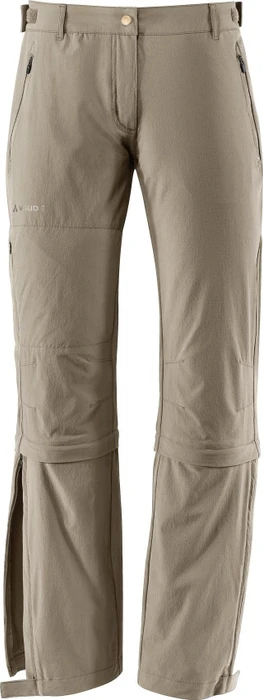 Vaude Farley Stretch Capri T-Zip II Zip-Off Hose lang muddy (Damen)
