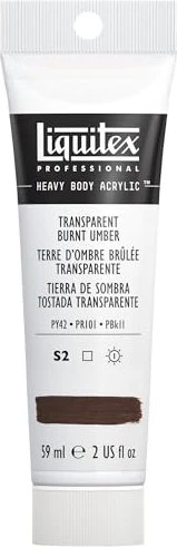 Liquitex Professional Heavy Body Acrylic transparent burnt umber, 59ml