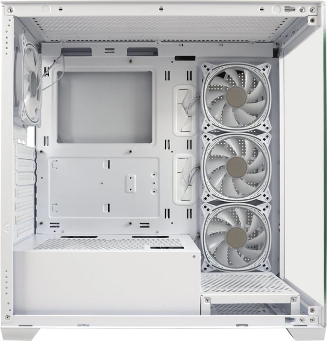 LC-Power Gaming 715W Seamless_Pale_X, weiß, Glasfenster
