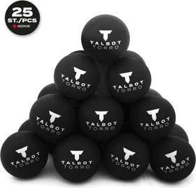 Talbot Torro Roter Punkt, Polybag Squashbälle mittelschnell, 25 Stück