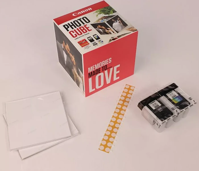 Canon Tinte PG-560/CL-561 schwarz/dreifarbig Photo Cube pink