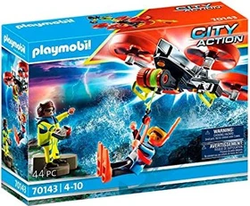 playmobil City Action Seenot: Taucher-Bergung mit Rettungsdrohne