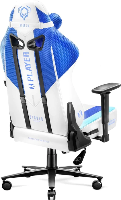 Diablo Chairs X-Player 2.0 King Gamingstuhl, blau/weiß