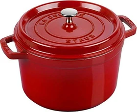 Zwilling Staub Cocotte Schmortopf tief 24cm 4.7l kirschrot
