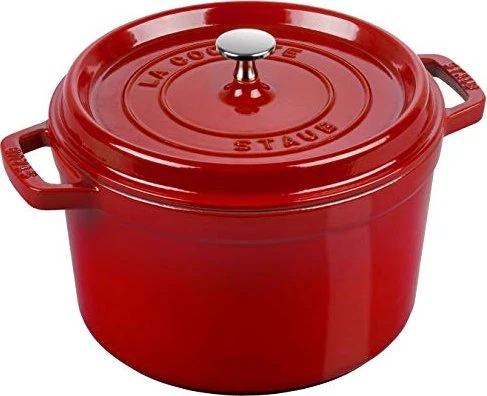 Zwilling Staub Cocotte Schmortopf tief 24cm 4.7l kirschrot