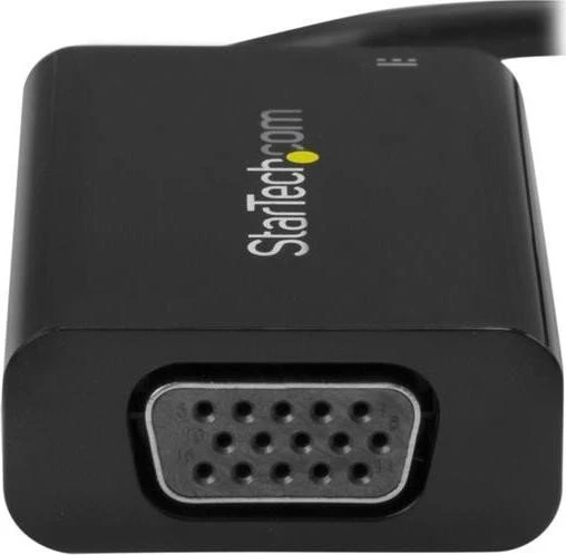 StarTech USB-C-VGA-Adapter mit USB Stromversorgung 60 Watt, schwarz