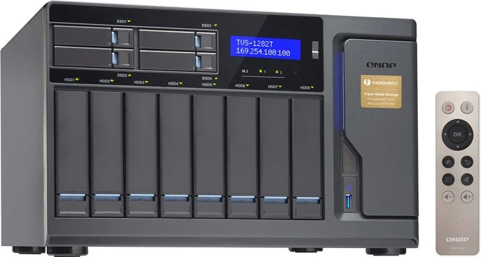 QNAP TVS-1282T-i7-32G, 32GB RAM, 2x RJ-45 10GBase-T, 4x RJ-45 1000Base-T