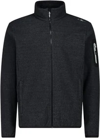 CMP Fleece Jacquard Knit Tech Rautenmuster Jacke antracite/nero (Herren)