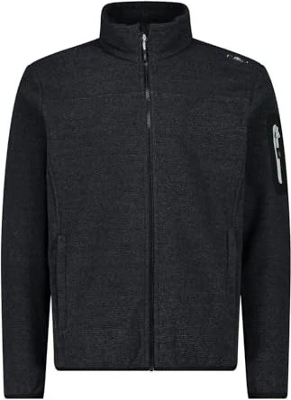 CMP Fleece Jacquard Knit Tech Rautenmuster Jacke antracite/nero (Herren)