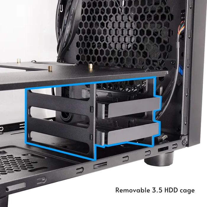 Chieftec The Cube CI-03B, schwarz