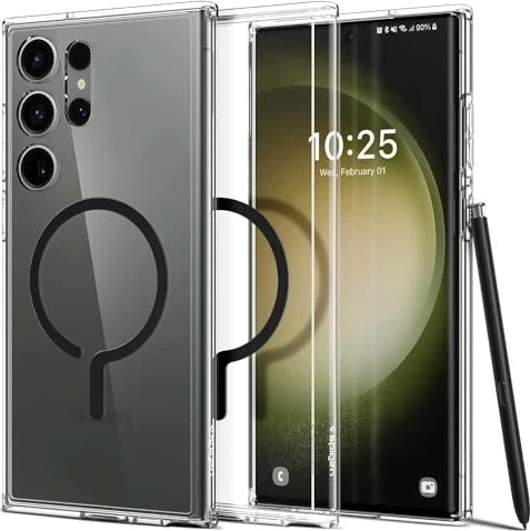 Spigen Ultra Hybrid OneTap Ring für Samsung Galaxy S23 Ultra Matte Black