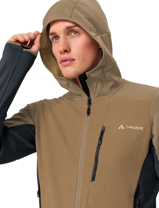 Vaude Monviso Hooded Grid Fleece Funktionsjacke oat (Herren)