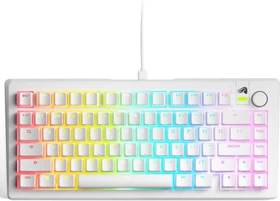 Glorious GMMK 3 75% Pre-built Gaming Keyboard, weiß, LEDs RGB, Glorious Fox MX, USB, US (GLO-KB-GMMK3-75-PB-FOX-W-WHT-US)