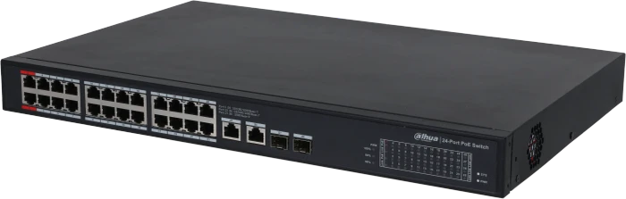 Dahua PFS32 Rackmount Gigabit Switch, 24x RJ-45, 2x RJ-45/SFP, 360W PoE++