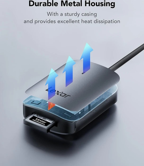 Lexar Professional CFexpress 2.0 Type A Single-Slot-Cardreader RW515, USB-C 3.1 [Stecker]