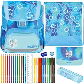 Herlitz Loop Plus Plus Lucky Horse Schultaschen-Set, 4-tlg.
