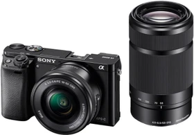 Sony Alpha 6000 schwarz mit Objektiv E PZ 16-50mm 3.5-5.6 OSS und E 55-210mm 4.5-6.3 OSS