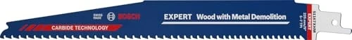 Bosch Professional EXPERT S1167XHM Wood with Metal Demolition Säbelsägeblatt, 225x1.25mm, 3 Stück