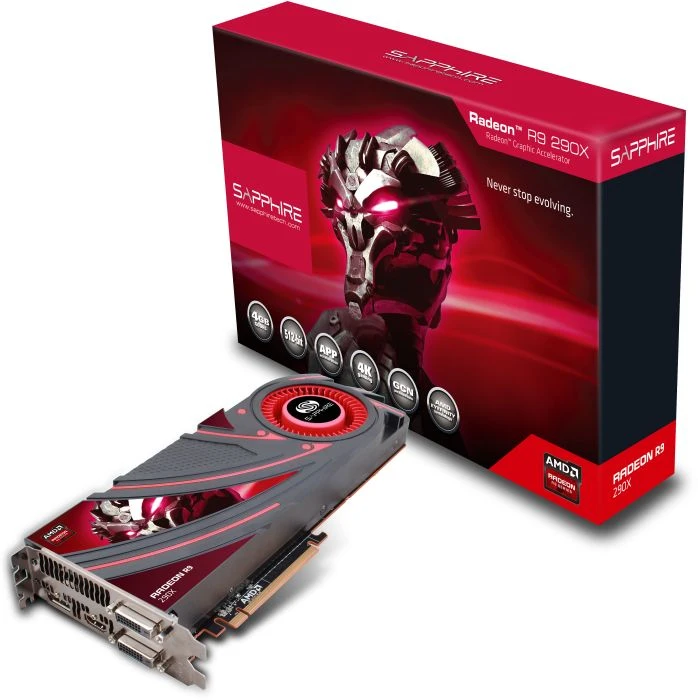 Sapphire Radeon R9 290X, 4GB GDDR5, 2x DVI, HDMI, DP, full retail