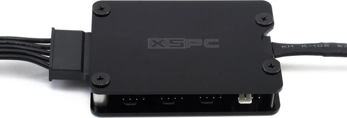 XSPC 8 Way PWM Splitter Hub schwarz, Lüfterverteiler 8-fach