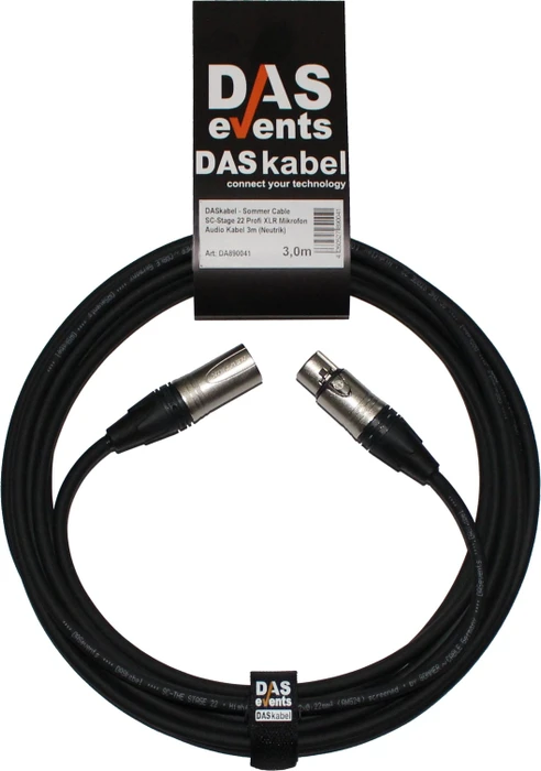 DASkabel Sommer Cable SC-Stage 22 Mikrofonkabel 3.0m