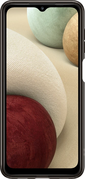 Samsung Soft Clear Cover für Galaxy A12 schwarz