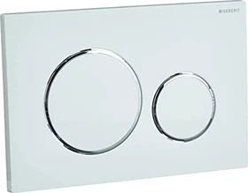Geberit Sigma20 Betätigungsplatte weiß/glanzverchromt/weiß