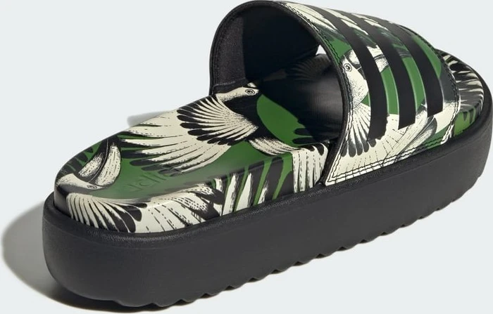 adidas Platform Adilette crew green/core black (Damen)