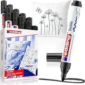 edding 4500 Textilmarker schwarz, 10er-Pack