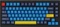 Keychron Q1/Q2/K2 OEM Dye-Sub Keycap-Set Beach, Kunststoff (PBT), Beach, gelb/blau, 97 Tasten (83+14), ANSI-US Vorschaubild