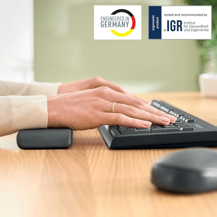 Leitz Ergo höhenverstellbare Handgelenkauflage für Tastatur, schwarz