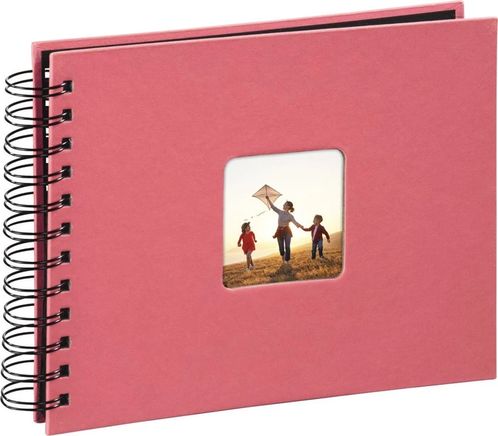 Hama Spiralalbum Fine Art 24x17 / 50 schwarze Seiten rosa