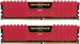 Corsair Vengeance LPX rot UDIMM 16GB Kit, DDR4-2400, CL16-16-16-39, 1RX8