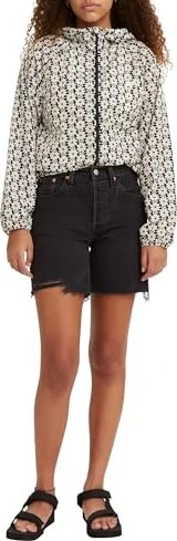 Levi's 501 Mid-Thigh Shorts Jeans stonewashed black (Damen)