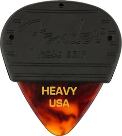 Fender Mojo Grip Celluloid Picks, Tortoise Shell Heavy, 3-Pack