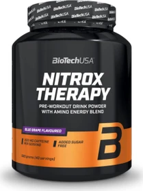 BioTech USA Nitrox Therapy Pre Workout Blaue Traube 680g