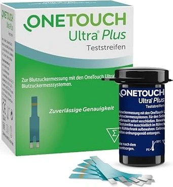 OneTouch Ultra Plus Teststreifen, 50 Stück