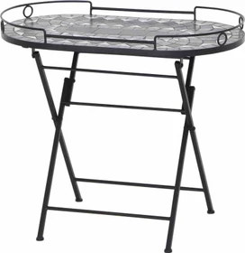 Siena Garden Como Klapptisch 67.5x41cm schwarz
