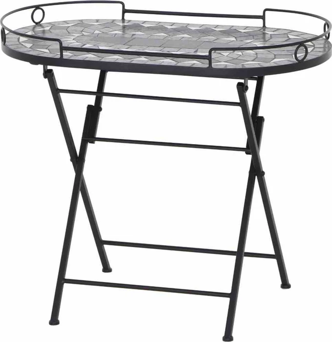 Siena Garden Como Klapptisch 67.5x41cm schwarz