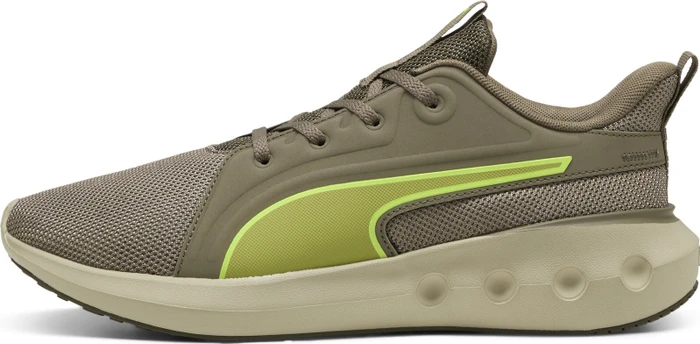 Puma Softride Carson velvet moss/loden green/yellow alert
