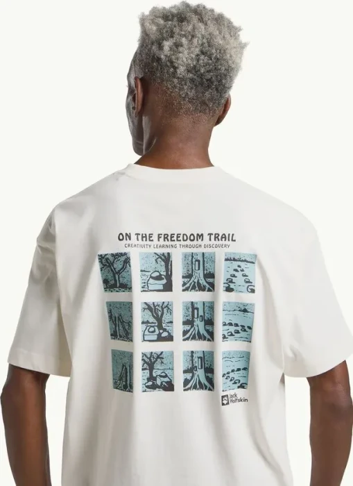 Jack Wolfskin Trailblazer T-Shirt kurzarm cotton white (Herren)