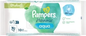 Pampers Harmonie Aqua Feuchttücher, 10 Stück