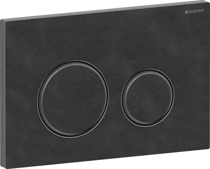 Geberit Sigma21 Betätigungsplatte Mustang Schiefer/schwarz chrom