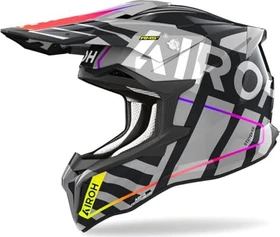 Airoh Strycker Brave grau/schwarz/rosa/gelb
