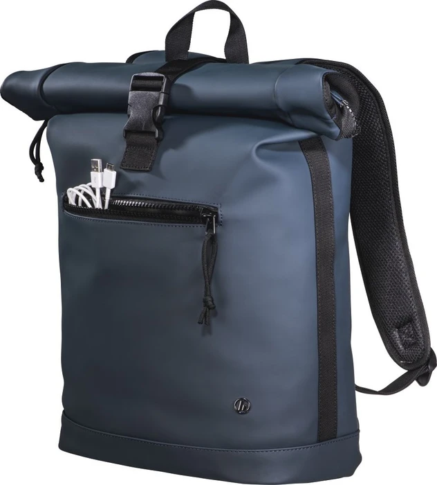Hama Merida Roll-Top Notebook-Rucksack 15.6" dunkelblau