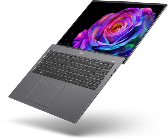 Acer Swift Go 16 OLED SFG16-73-7943, Titanium Gray, Core Ultra 7 255H, 16GB RAM, 1TB SSD, DE