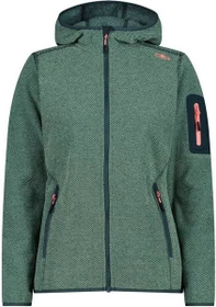 CMP Knit Tech Fleece Hoody Jacke trek green/jade (Damen)